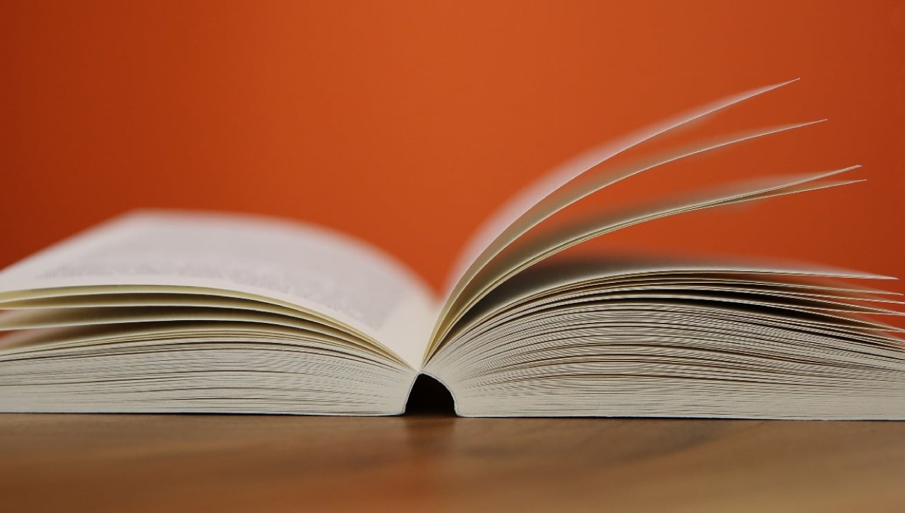 Types of binding: perfect binding A book bound with perfect binding