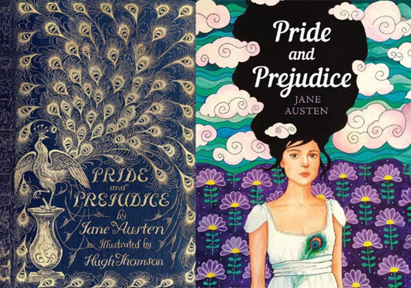 Pride and Prejudice covers through the generations